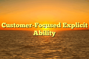 Customer-Focused Explicit Ability