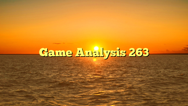 Game Analysis 263