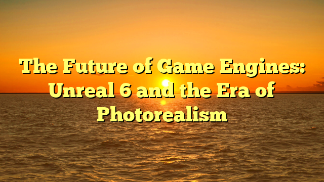 The Future of Game Engines: Unreal 6 and the Era of Photorealism