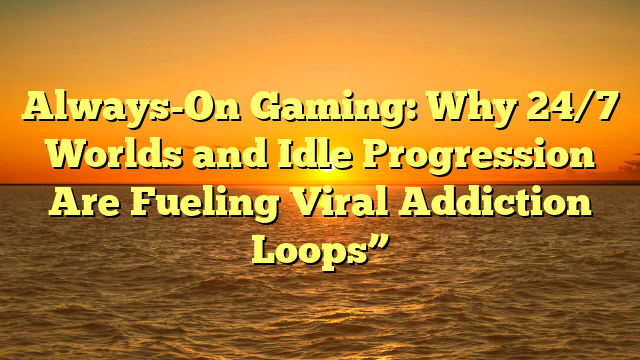 Always-On Gaming: Why 24/7 Worlds and Idle Progression Are Fueling Viral Addiction Loops”